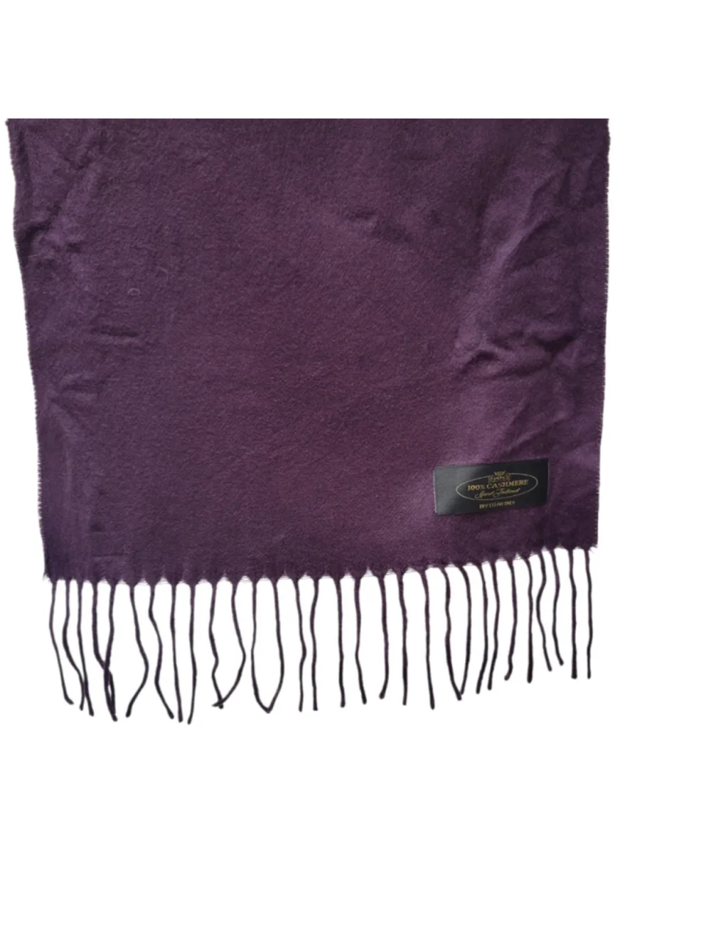 Unbranded Adult Unisex Hand Tailored Purple Cashmere Scarf 66